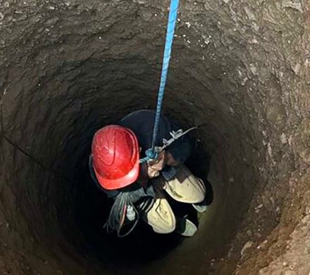 نجات معجزه آسای یک جوان از چاه ۳۵ متری در شهرپیر